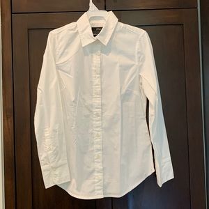 J. CREW white button down shirt slim fit size 0P BRAND NEW